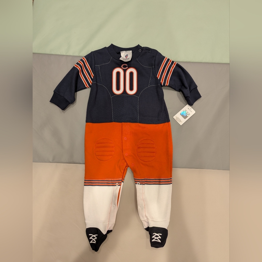 NFL Chicago Bears Footies One Piece - 3-6 Months, NWT